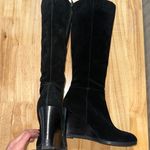 Franco Sarto Women's Black Suede Leather Zip 'Watch’ Wedge Boots, Size 8.5, EUC Photo 5