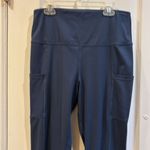 Tuff Athletics  BLUE SIZE MEDIUM 2 SIDE POCKETS CAPRI LENGTH Photo 0