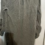 EXPRESS Khaki Button-Up Shirt Photo 2