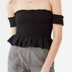 Truly Madly Deeply UO  black off the shoulder crop top S Photo 2