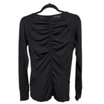 Athleta  Running Athletic Women's  Medium 3/4 ZIP Long Sleeve Zipper  Black Photo 2