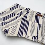 Roxy Stripy Eighty Denim Striped Shorts White/Blue Size 27 Photo 5