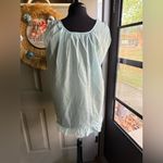 Vintage NOS 60s Katz Kittens cotton eyelet lace nightgown robe set, size medium Blue Photo 11