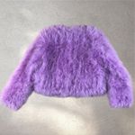 Lamarque Deora Feather Jacket Size M Lilac Purple Size M Photo 4