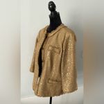 Chico's Elegant Gold Sequin CHICO’ S Jacket☀️☀️☀️ Photo 4
