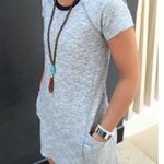 Lululemon  Womens Cut Above Tee Shirt Dress in Blue Heathered Spacedye Size 6 Photo 10