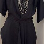 Live Better Ever Black Asymmetrical Dress.. V Neck, Can Be Worn As A Hood Sz L Size L Photo 0