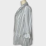 Cato  Striped Blazer in a Blue and White Pattern (964) Photo 4