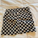 Urban Outfitters black and white checker skirt Photo 2