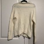 BP NEW Off White Funnel Neck Fuzzy Boucle Knit Sweater Size Small Photo 1