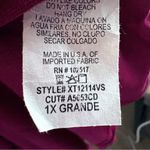 Maitai Asymmetrical Red 3/4 Sleeve Tunic Photo 5