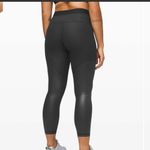 Lululemon Power Position High-Rise Tight 25" Black / Matte Black Foil Photo 1