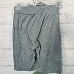 Boutique Grey Rib Knit Biker Shorts Photo 3