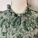 Dolan Anthropologie Women’s Green Lace Blouse Size XS Photo 3