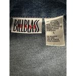 Bill Blass NEW Vintage  Denim Jacket Womens Large Blue Jean 90s Pockets Button Photo 1