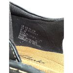 Womens Clarks Size 10 Leather Strappy Low Wedge Sandals Shoe Black Photo 11