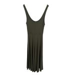 Marine layer Lexi Dress Ribbed Knit Sleeveless Tank Fit & Flare Midi Olive Photo 4