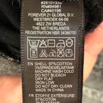 Forever 21 XXI Premium Denim Black/Silver Metallic Denim Vest S Photo 5