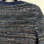 Diane Von Furstenberg  DVF Alberta Woven Tweed Jacket Blazer size 6 NWT Navy Photo 6