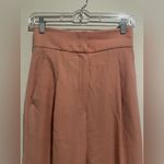 Max Mara  Wool  Wide-Leg Pants in Pink Photo 4