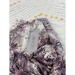 Jennifer Lopez Snakeskin Print Jogger Pants XL Elastic Waist NWT Purple Photo 9