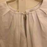 White Boxy T Shirt with Frills Size 2 Photo 3