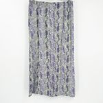 Free People  FP Womens Katie Button Down Snakeskin Printed Midi Skirt XS‎ Purple Photo 2