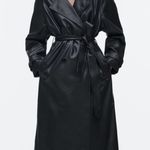 ZARA  faux leather trench Photo 0
