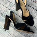 Talbots  Wooden Chunky Heels Black Leather Women's 7.5 Photo 2