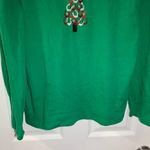 M&C Sportswear Green Horseshoe Christmas Tree Embroidered Top size XL Photo 4
