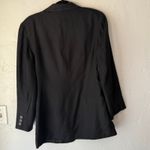 Mixit Vintage Black Silk Blazer Jacket Size 6 100% Pure Silk Classic Workwear Photo 4