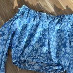 Love Shack Fancy Like new popover silk blend set in biscay blue Photo 4