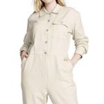 Sandy Liang Women’s 2 x TARGET Cream Long Sleeve Jumpsuit Painter’s Boiler Suit Photo 0