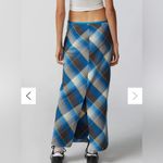 Urban Outfitters  Janelle Plaid Midi Skirt Grunge Preppy Academia Slit Size S Photo 2