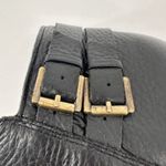 Sam Edelman  Leather Buckle Ankle Booties Black Boots Size 8‎ Style Petal Photo 6