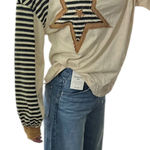 Oversized Star Patch Sweater Black Photo 0