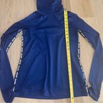 Nike  Blue & Black Pro Warm Women’s Long-Sleeve Metallic Top - Size Medium Photo 9