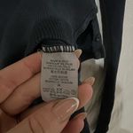 Brandy Melville  Navy Blue Ribbed Zelly Top Size 2 US Photo 4