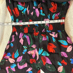 Parker asymmetrical hem long sleeve silk blend floral dress size S NEW Photo 6