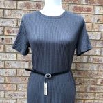 NWT Linea Pelle Black Rhinestone Skinny Belt Size M Photo 1