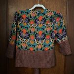 Anthropologie  Maeve Carter Floral Boho Tie Front Blouse XS Photo 3