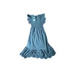 Rails Clementine Black Eyelet Ruffle Sleeve Smocked Midi Dress XS Photo 2