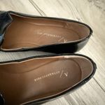 Anthropologie  Patent Leather Black Loafer Shoes Size 38 7.5 Photo 3