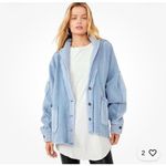 Free People Jordan Slouchy Reversed Fleece Jacket Photo 1