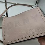 DKNY ‎ Blush Pink Leather Studded Crossbody Bag Photo 7