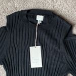 A New Day  Cold Shoulder Black Ribbed Dress SIZE XS Photo 1