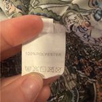 Paisley Print Women's Wide Leg Casual Pants Green Size M Photo 4