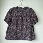 Madewell  Puff-Sleeve Ruffle Top in Fieldwalk Floral S Photo 4
