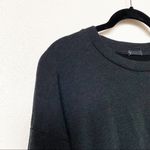 Road 22 USA Slouchy Cropped Sleeve Knit Top Black Size Small Photo 2