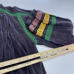 Urban Outfitters  Blouse Womens XS Boho Peasant‎ Top Tassel Multicolor Flowy Photo 7